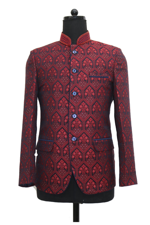 Red Acorn Hand Embroidered Jacket